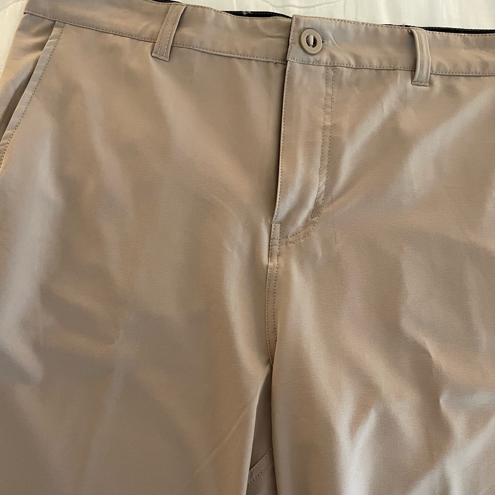 Men’s Tunaskin tan shorts.  Love these lightweight shorts.